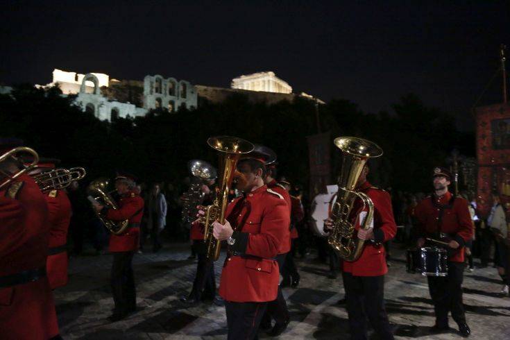 ÐåñéöïñÜ ôïõ Åðéôáößïõ ôïõ Éåñïõ Íáïý ôçò Áãßáò Óïößáò óôçí Äéïíõóßïõ Áñåïðáãßôïõ. Ì. ÐáñáóêåõÞ 6/4/2018. (EUROKINISSI/ÓÔÅËÉÏÓ ÌÉÓÉÍÁÓ)