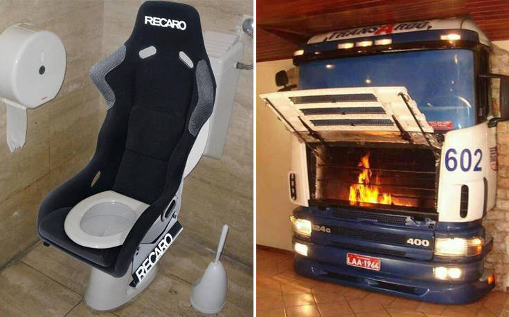 Όταν η αγάπη για τα αυτοκίνητα γίνεται διακόσμηση