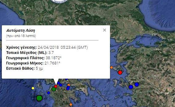 Σεισμός τώρα στην Πάτρα