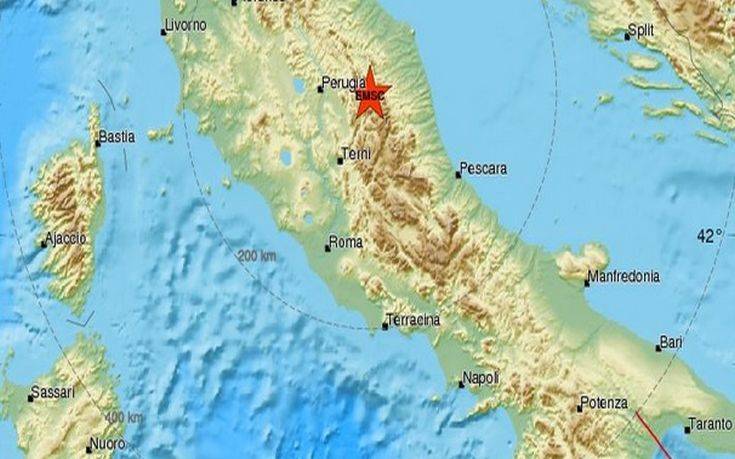 Σεισμός στην Περούτζια της Ιταλίας