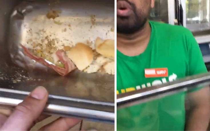 Υπάλληλος κρύβει μπέικον μέσα σε σάντουιτς… χορτοφάγου