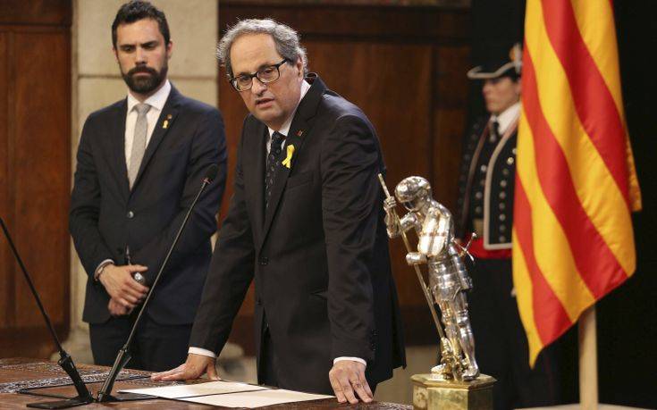 Ο νέος Καταλανός ηγέτης ζητά διαβουλεύσεις με τον καινούριο πρωθυπουργό Σάντσεθ