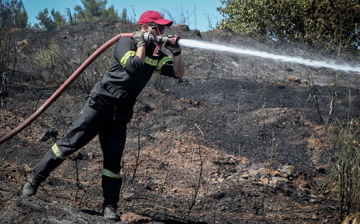 Υπό μερικό έλεγχο η φωτιά στα Φαλάσαρνα