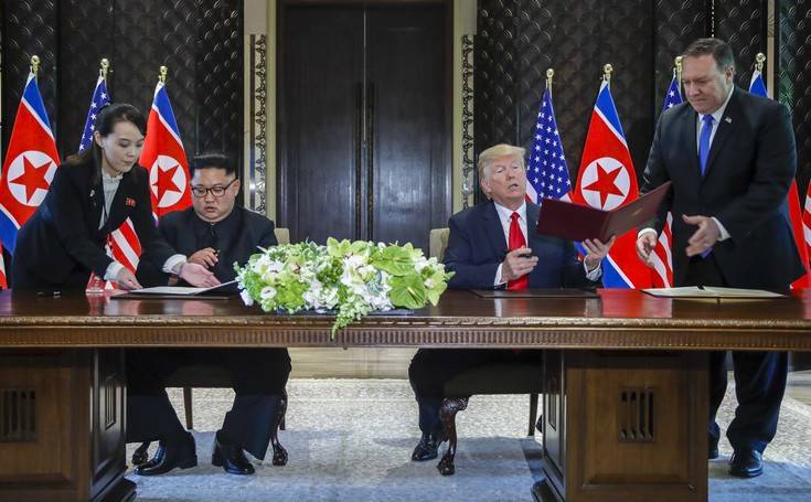 Αυτή είναι η συμφωνία που υπέγραψαν Τραμπ και Κιμ Γιονγκ Ουν