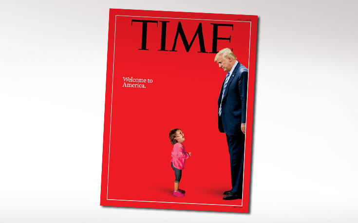 Στην αντεπίθεση ο Λευκός Οίκος για το εξώφυλλο του TIME με το κοριτσάκι και τον Τραμπ