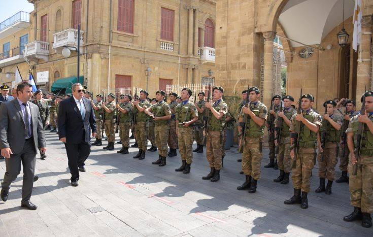 Καμμένος: Η Κύπρος αποτελεί αναπόσπαστο μέρος του εθνικού μας κορμού