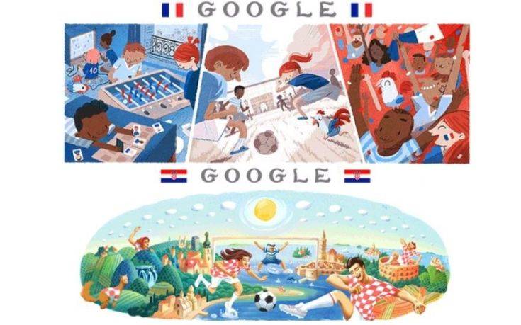Ο τελικός του Παγκοσμίου Κυπέλλου 2018 στο doodle της Google