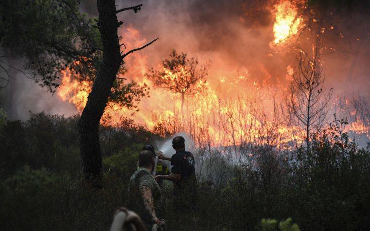 «Οι ισχυρές ριπές του ανέμου συνετέλεσαν στην εξάπλωση των πυρκαγιών»