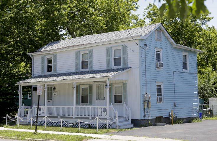 The former home of the Springsteen family is seen in Freehold, N.J., Monday, July 9, 2018. The childhood home in New Jersey where Bruce Springsteen lived for seven years has been sold for $255,000. (AP Photo/Seth Wenig)