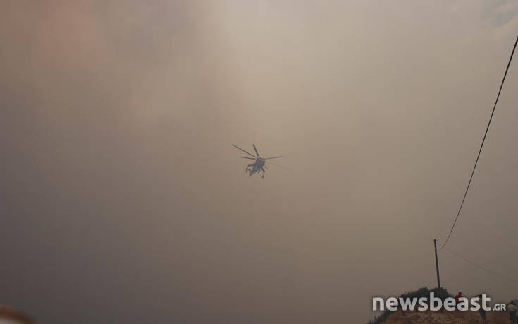 Η συνδρομή των Ενόπλων Δυνάμεων στην πυρκαγιά της Κινέτας