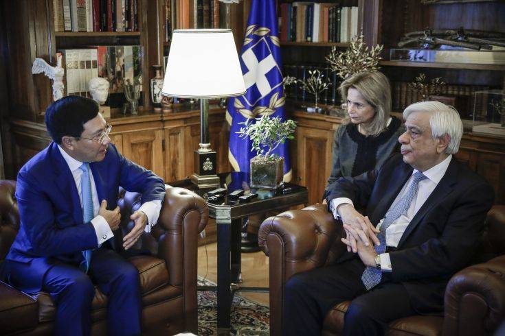 Παυλόπουλος: Η Ελλάδα στοχεύει στην περαιτέρω συνεργασία με το Βιετνάμ