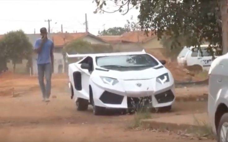 Μετέτρεψε το Fiat Uno σε Lamborghini Aventador με 800 δολάρια