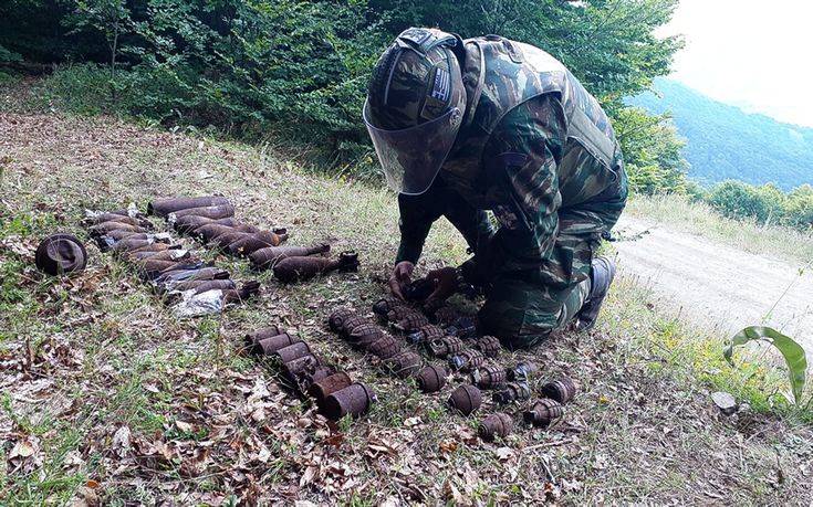 Ο Στρατός Ξηράς εξουδετέρωσε 34 νάρκες, 46 βλήματα και 21 χειροβομβίδες τον Ιούλιο