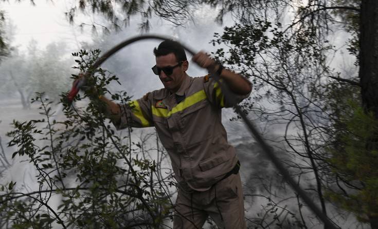 Η πρώτη εικόνα για τις ζημιές από τη φωτιά στην Εύβοια
