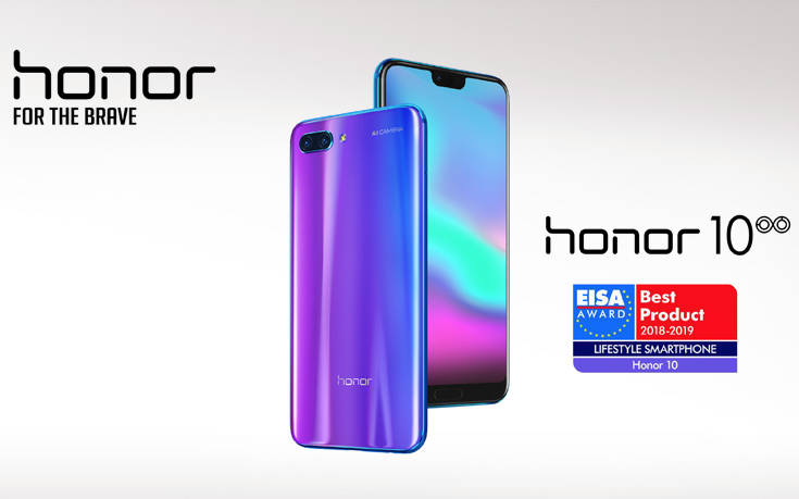 Honor 10, βράβευση ως το καλύτερο lifestyle smartphone του 2018-2019 από την EISA