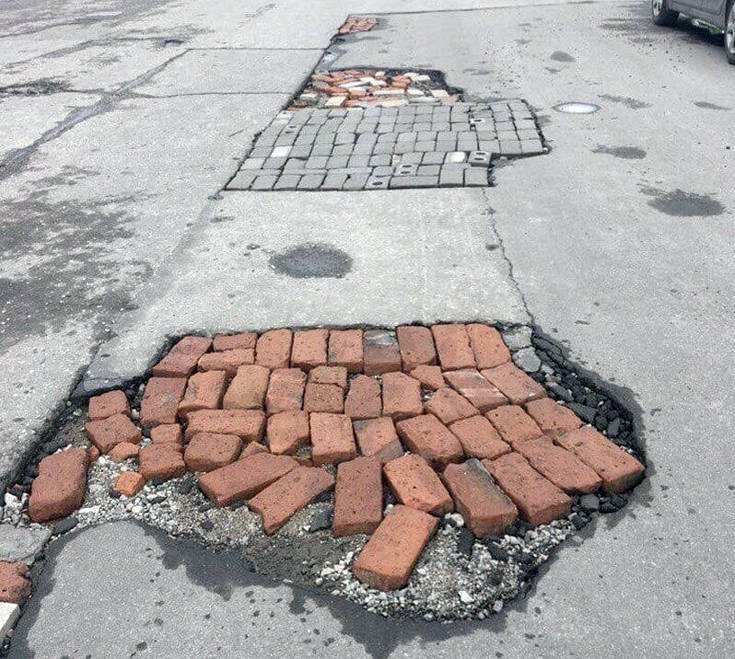 Δρόμοι της Ρωσίας με κάποια… μικρά ελαττώματα