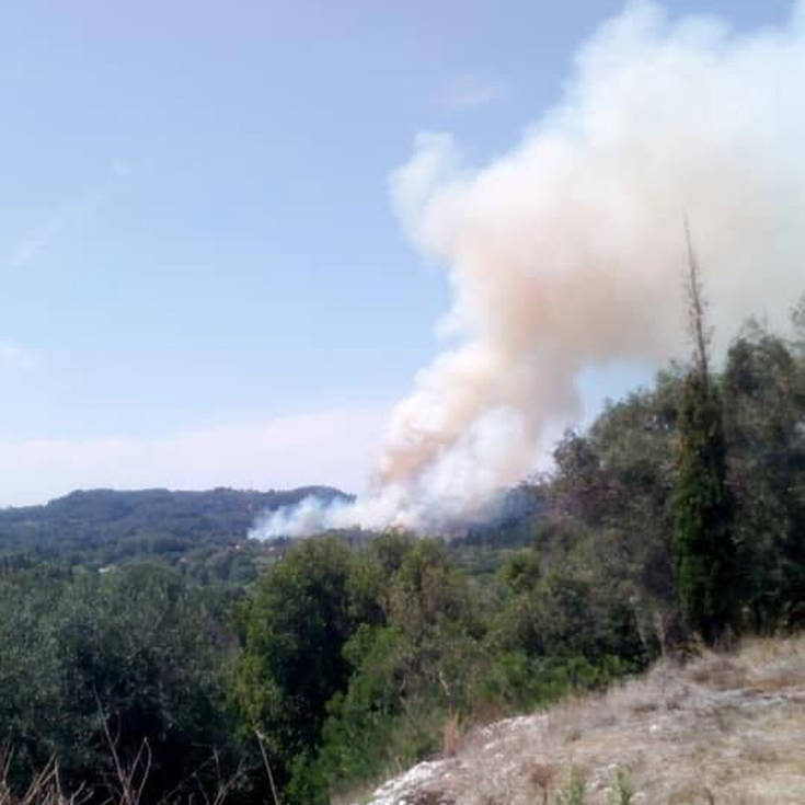 Σε πλήρη ύφεση η πυρκαγιά στην Κέρκυρα