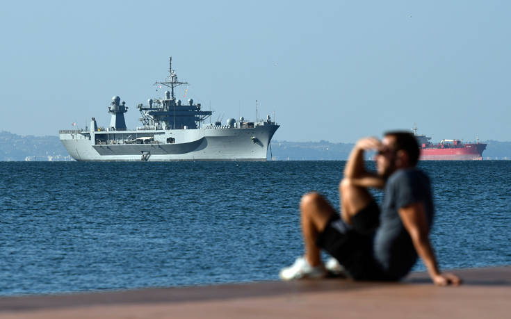 Η ναυαρχίδα του 6ου αμερικάνικου στόλου στη Θεσσαλονίκη