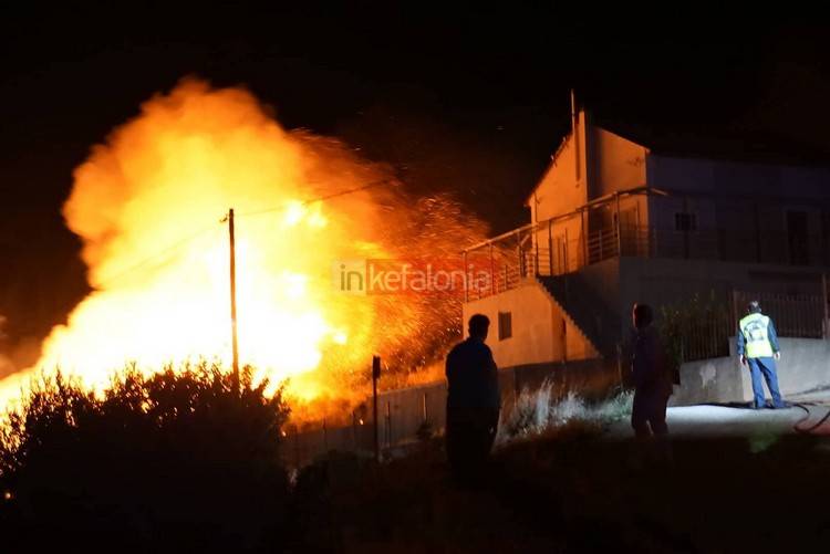 Υπό έλεγχο η φωτιά στην Κεφαλονιά