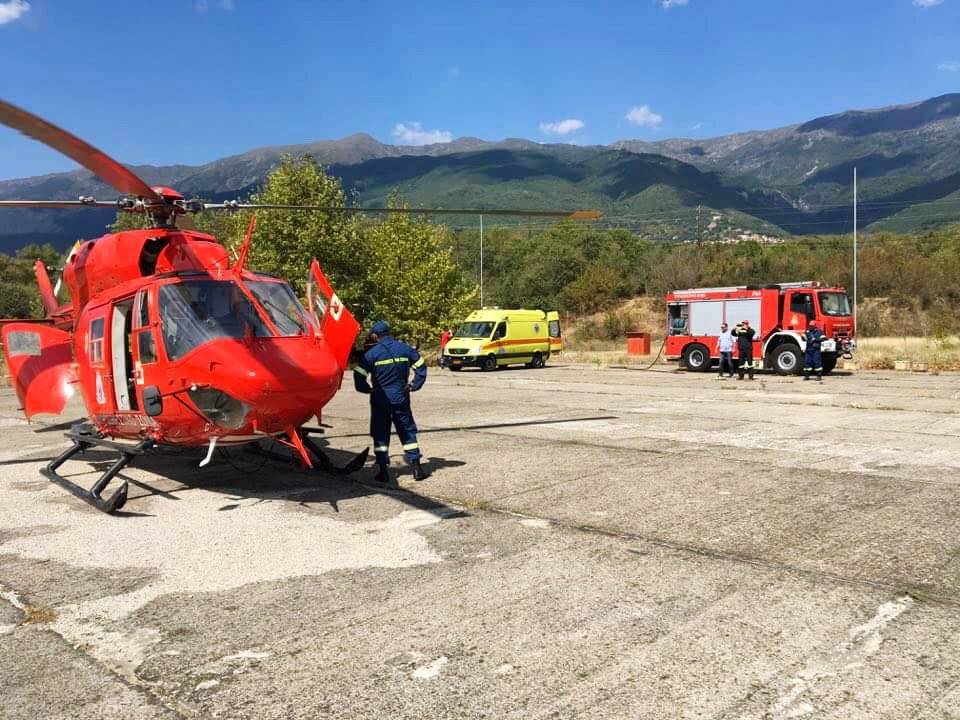 Αεροδιακομιδή 55χρονου από τις Σέρρες στη Θεσσαλονίκη