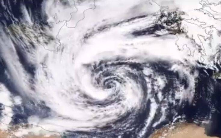 Ο Μεσογειακός κυκλώνας μέσα από τα μάτια της NASA
