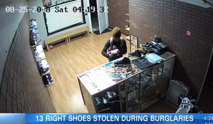 Κλέφτες πήραν από κατάστημα παπούτσια μόνο για το δεξί πόδι