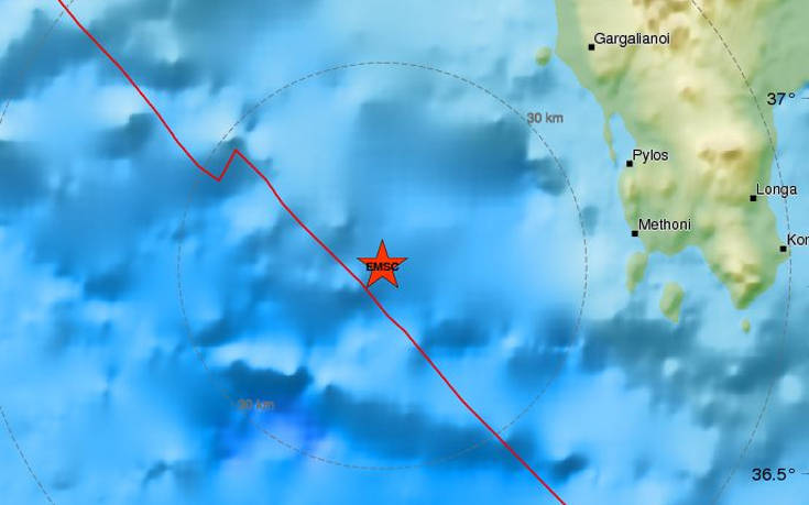 Αναθεωρήθηκε προς τα πάνω το μέγεθος του ισχυρού σεισμού στη Μεσσηνία
