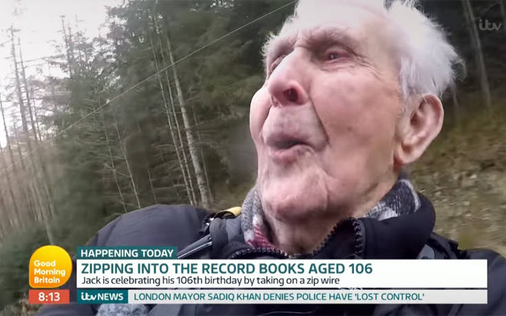 Παππούς 106 ετών γιόρτασε τα γενέθλιά του με… ακραίο τρόπο