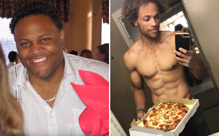 Υποστηρίζει ότι έχασε πάνω από 80 κιλά τρώγοντας πίτσες και μπέργκερ
