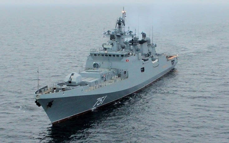 Η καινούργια ρωσική φρεγάτα Admiral Essen έρχεται στον Πόρο