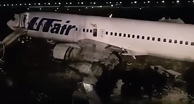 Σκηνικό τρόμου στο Σότσι από φλεγόμενο Boeing με 167 επιβάτες