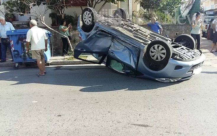 Γυναίκα και τα δύο της παιδιά τραυματίστηκαν σε τροχαίο στα Χανιά