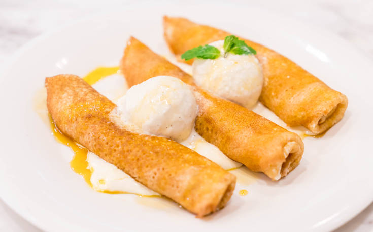 Spring rolls μπανάνας