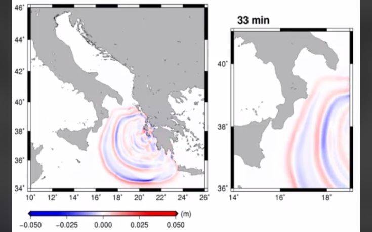 Λεπτό προς λεπτό η πορεία του τσουνάμι μετά τον μεγάλο σεισμό στη Ζάκυνθο