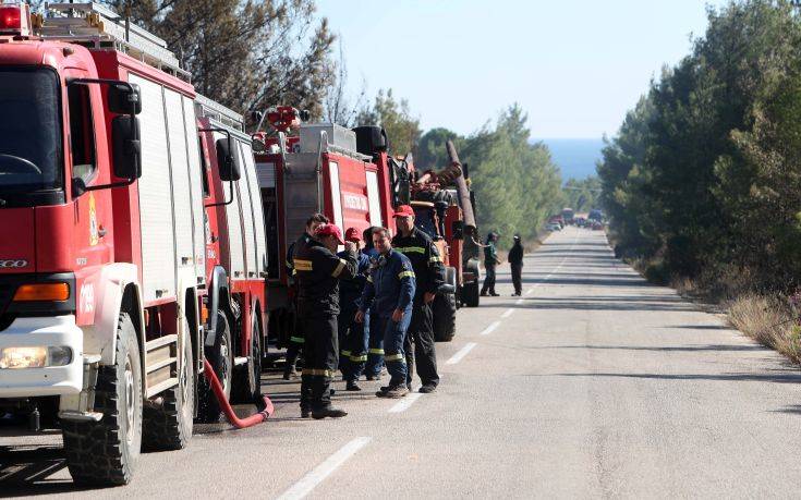 Χωρίς ενεργό μέτωπο η φωτιά στη Σιθωνία Χαλκιδικής