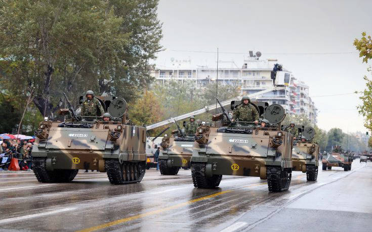 Δοκιμαστική παρέλαση Μηχανοκίνητων Τμημάτων σήμερα στην εθνική Θεσσαλονίκης &#8211; Μουδανιών