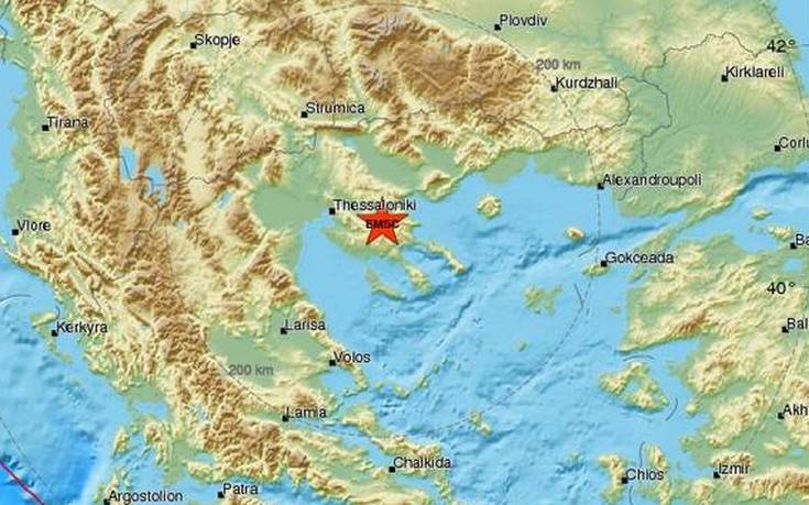 Σεισμός τώρα κοντά στη Θεσσαλονίκη