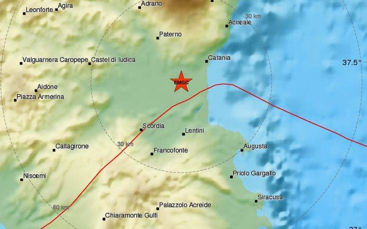 Μικροτραυματισμοί από τον σεισμό στη Σικελία