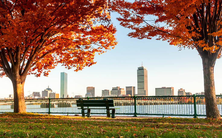 Όμορφες φθινοπωρινές εικόνες στη Βοστόνη