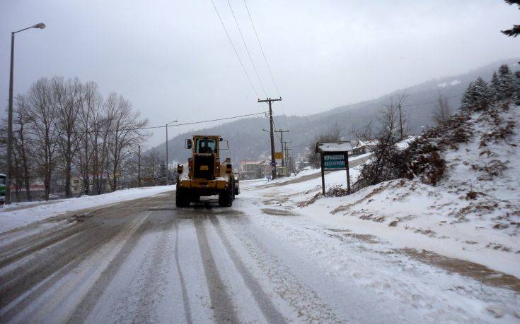 Χιονοπτώσεις στα ορεινά του νομού Καρδίτσας
