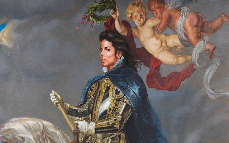 Ο Μάικλ Τζάκσον έφιππος ως βασιλιάς Φίλιππος ο Β΄ της Ισπανίας
