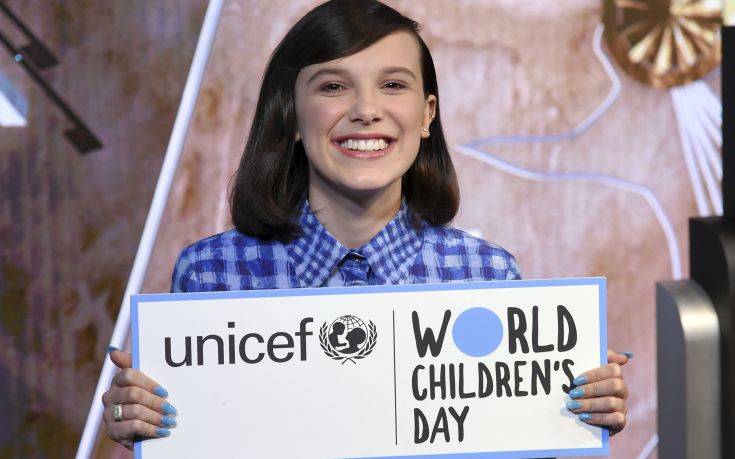Η Μίλι Μπόμπι Μπράουν είναι η νεαρότερη πρέσβειρα καλής θέλησης της UNICEF