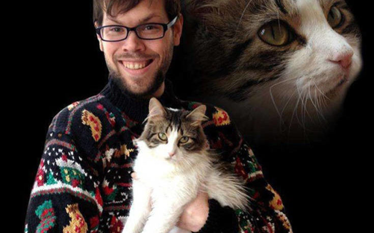 Άνδρες και γάτες σε φωτογραφίες που προκαλούν κάποια αμηχανία