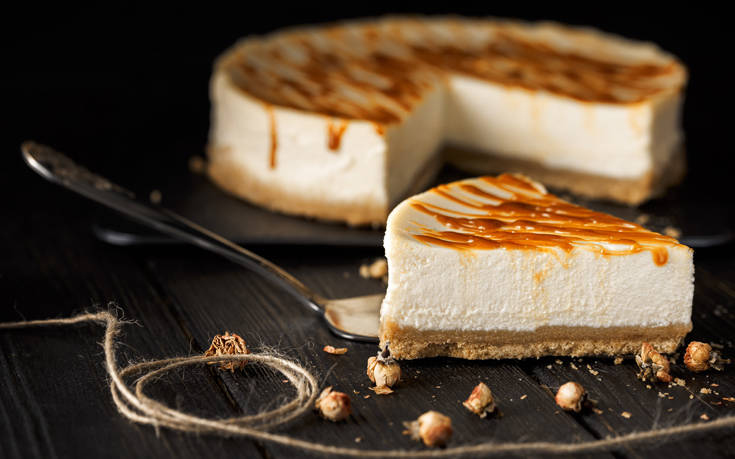 Cheesecake με καραμέλα