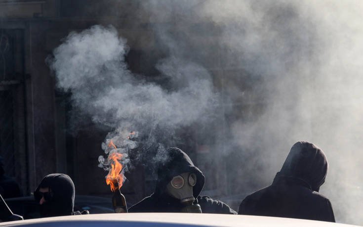 Εικόνες από τα επεισόδια στη Θεσσαλονίκη