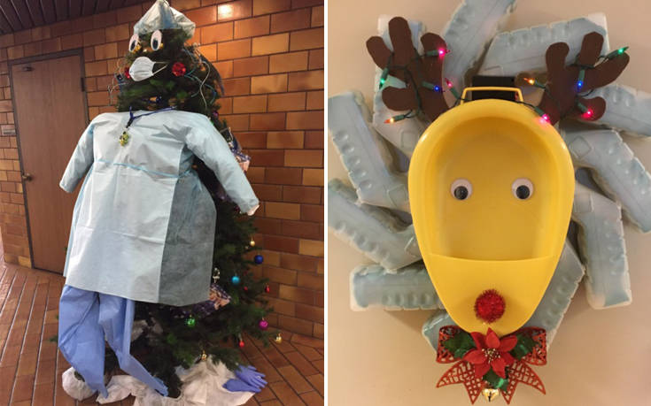 Νοσοκομεία στο κλίμα των Χριστουγέννων