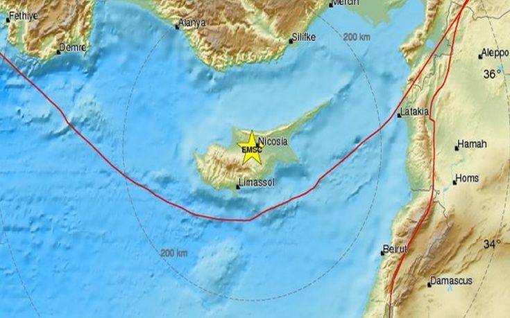 Σεισμός τη νύχτα στην Κύπρο