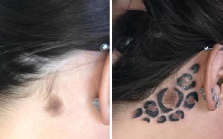 Τατουάζ που κάλυψαν έξυπνα τα σημάδια