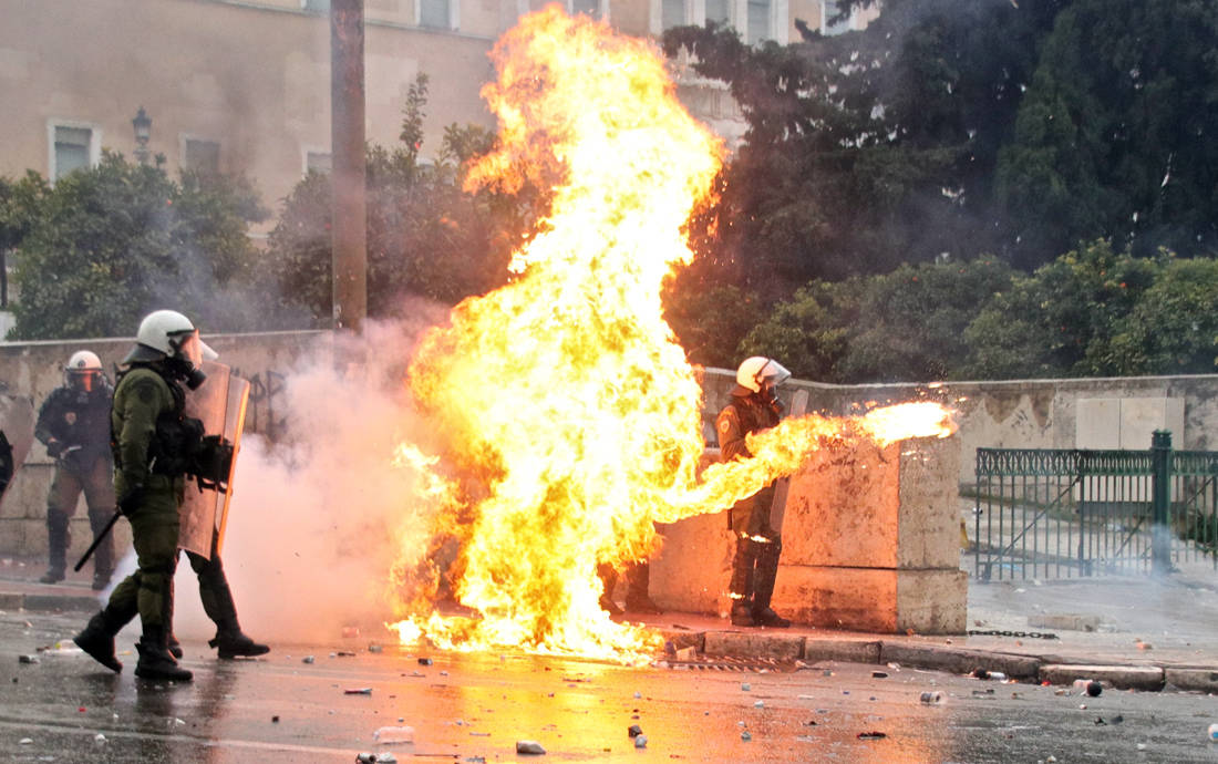 Τα επεισόδια στο συλλαλητήριο για τη Μακεδονία στις αυστριακές εφημερίδες