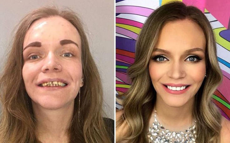 Ολική μεταμόρφωση γυναικών με μακιγιάζ